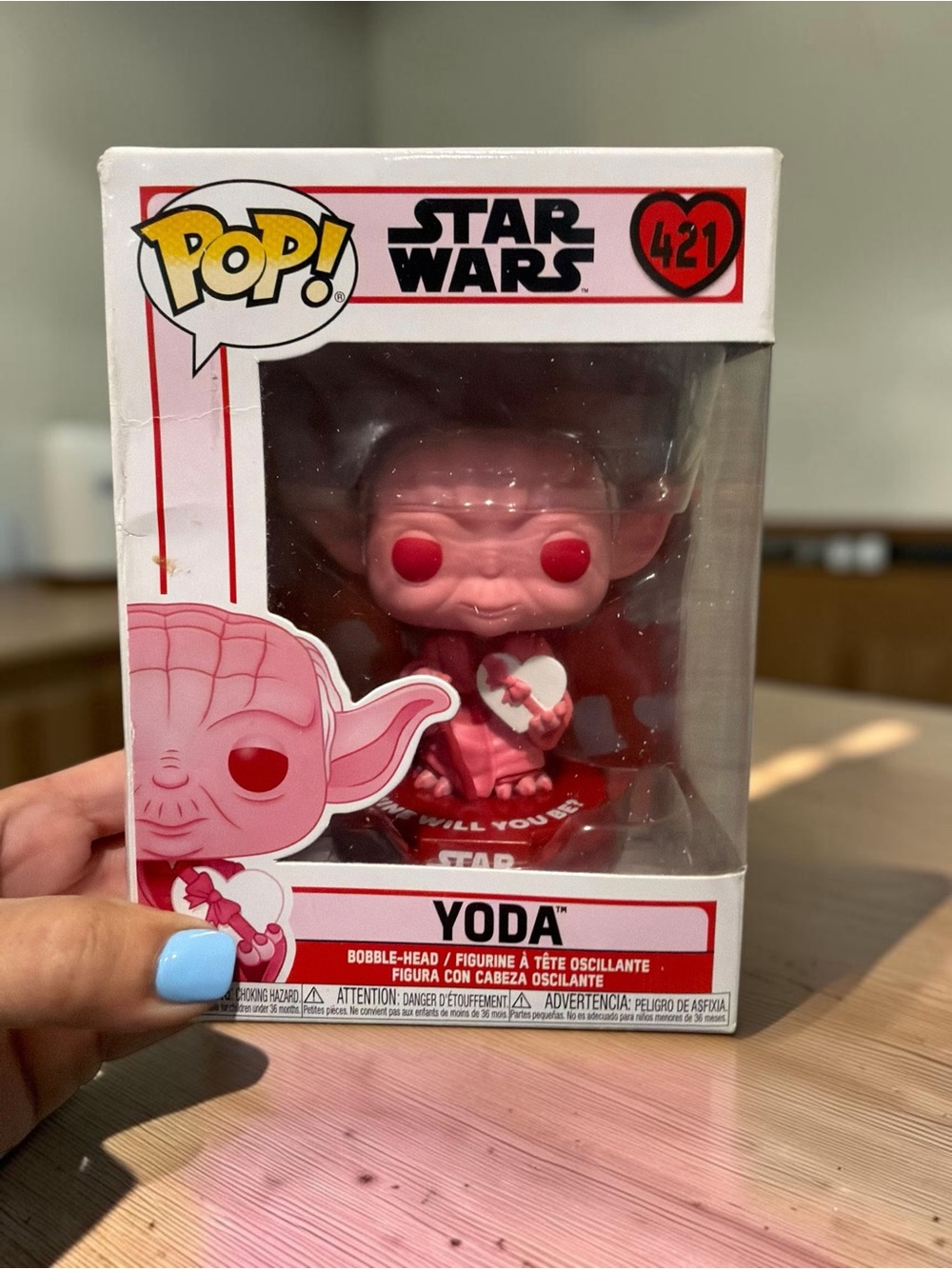 Funko Pink Yoda Valentine Pop! Figure (Heart Edition)